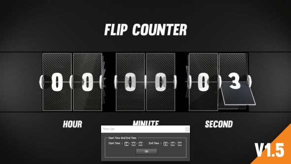 Videohive Flip Clock Pack Element 3D