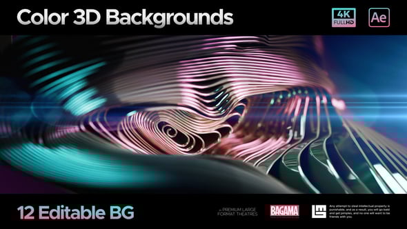 Videohive Color 3D Backgrounds