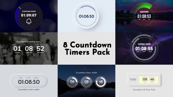 Videohive Countdown Timer Pack 58469444