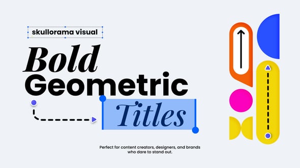 Videohive Bold Geometric Titles