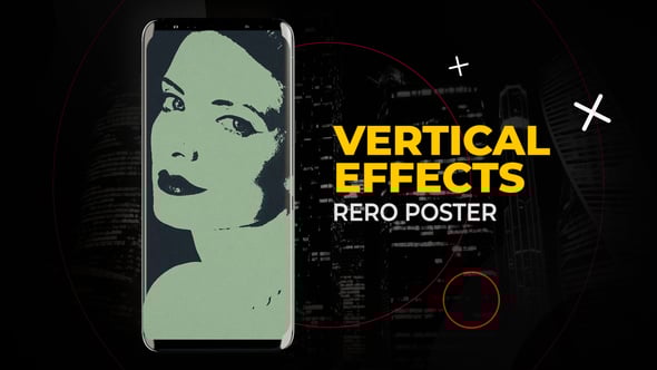 Videohive Vertical Retro Poster Effects | After Effects