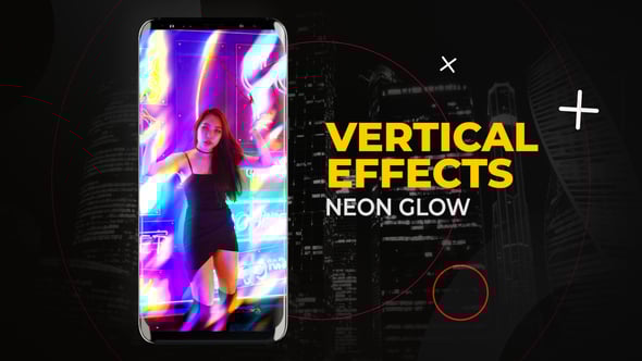 Videohive Vertical Neon Glow Effects | After Effects