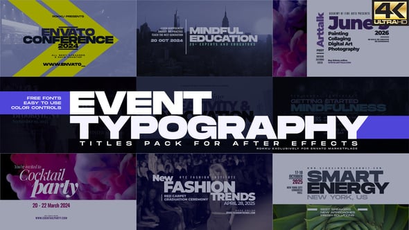 Videohive Event Typography 25270825