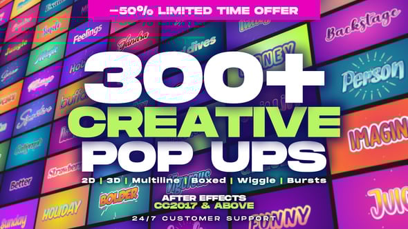Videohive Creative Pop Ups Pack