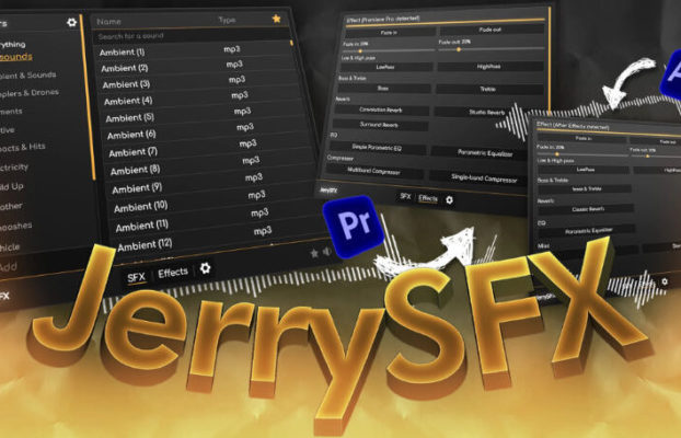 JryMedia – JerrySFX v1.0.1 for After Effects and Premiere Pro