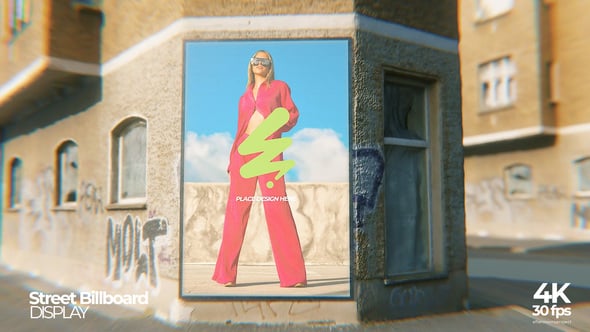 Videohive Street Wall Billboard Mockup