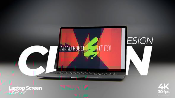 Videohive Simple Laptop Screen Mockup