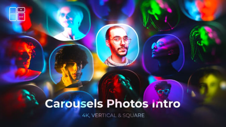 Videohive Carousel Photo Intro