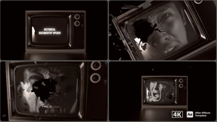 Videohive History Documentary Opener | Shatter Glass TV