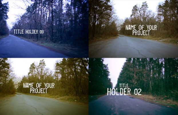 Videohive Road Forest Motion Title