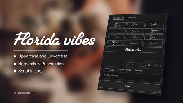 Videohive Animated Typeface – Florida vibes