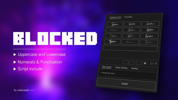 Videohive Animated Typeface – Blocked