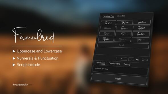 Videohive Animated Typeface – Famulred