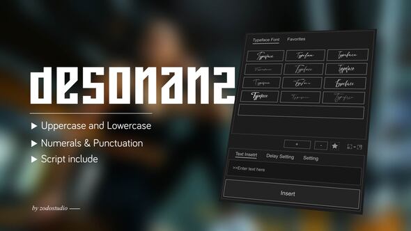 Videohive Animated Typeface – Desonanz