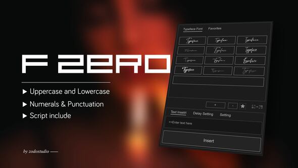 Videohive Animated Typeface – FZero GX Menu Font
