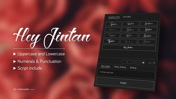 Videohive Animated Typeface – Hey Jintan
