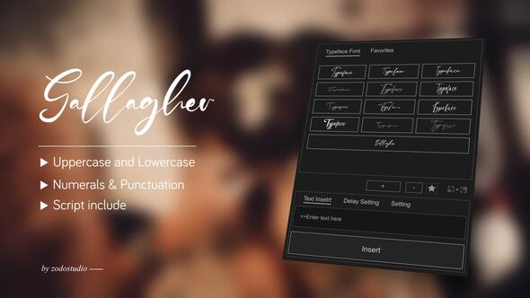 Videohive Animated Typeface – Gallagher