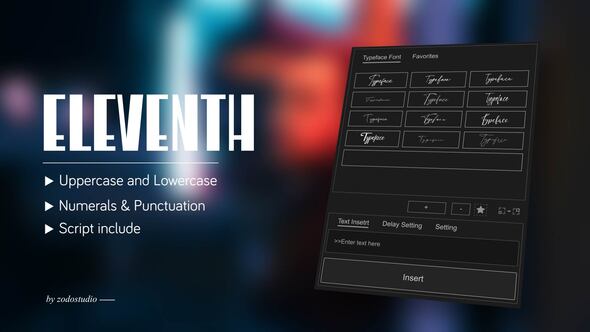 Videohive Animated Typeface – Eleventh Square