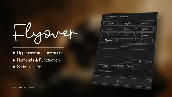 Videohive Animated Typeface – Flyover
