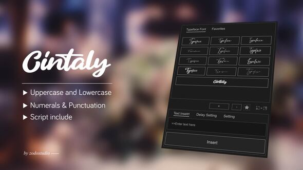 Videohive Animated Typeface – Cintaly