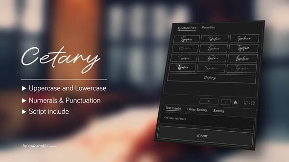 Videohive Animated Typeface – Cetary