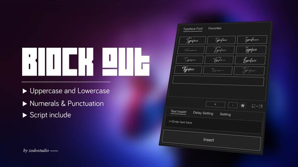 Videohive Animated Typeface – Block Out