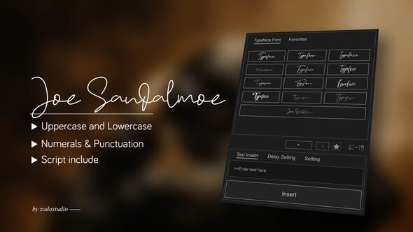 Videohive Animated Typeface – Joe Sandalmoe
