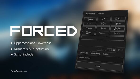 Videohive Animated Typeface – Forced Square