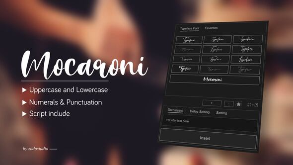 Videohive Animated Typeface – Mocaroni