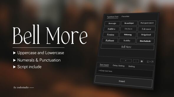 Videohive Animated Typeface – Bell More
