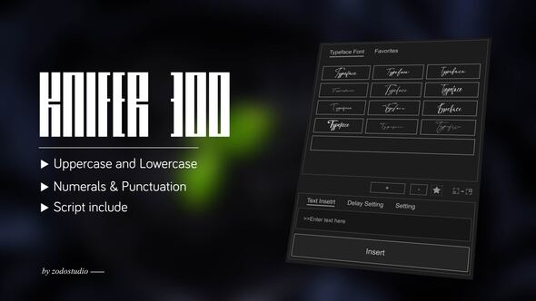 Videohive Animated Typeface – Knifer 300