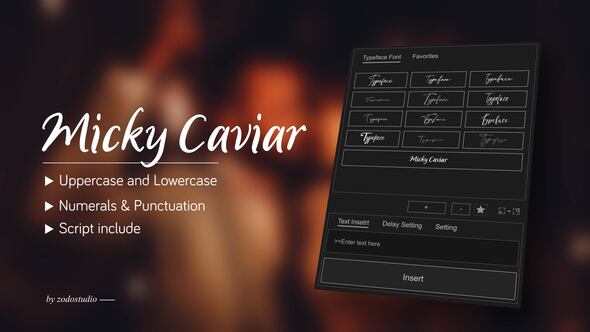 Videohive Animated Typeface – Micky Caviar
