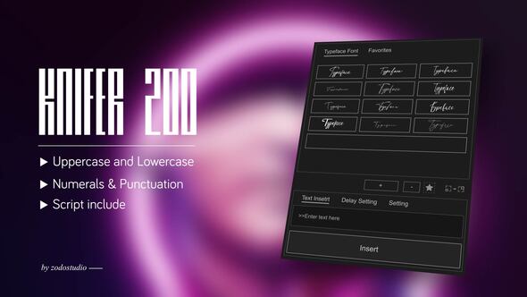 Videohive Animated Typeface – Knifer 200