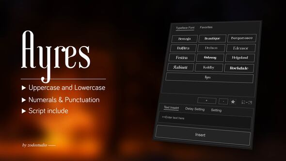 Videohive Animated Typeface – Ayres