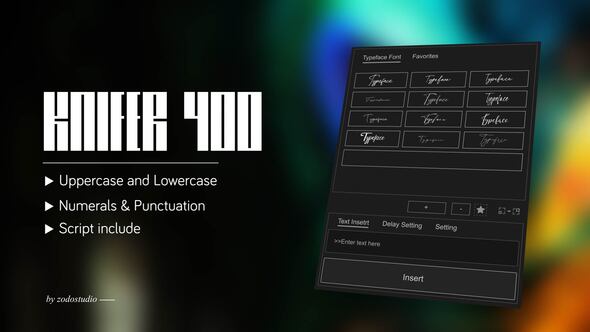 Videohive Animated Typeface – Knifer 400