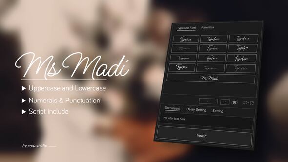 Videohive Animated Typeface – Ms Madi