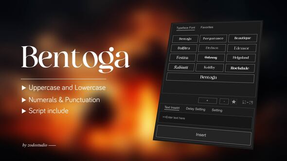 Videohive Animated Typeface – Bentoga