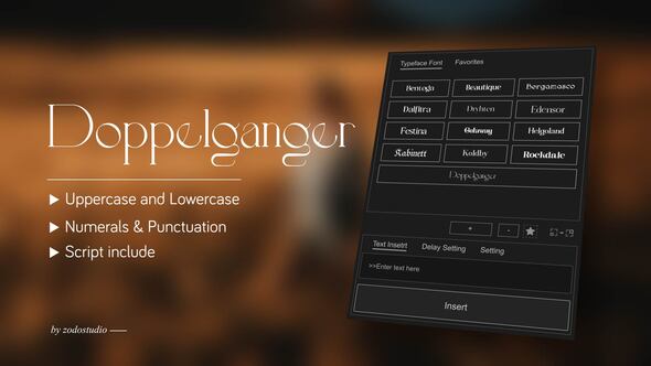 Videohive Animated Typeface – Doppelganger
