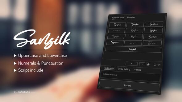 Videohive Animated Typeface – Sansilk