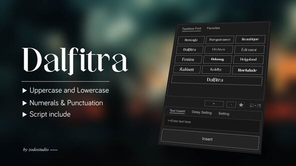 Videohive Animated Typeface – Dalfitra