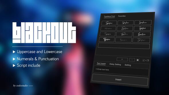 Videohive Animated Typeface – Blackout
