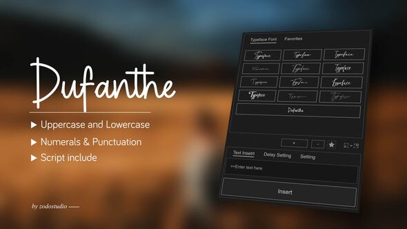 Videohive Animated Typeface – Dufanthe