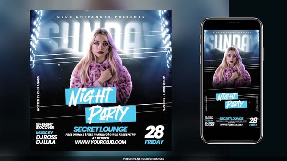 Videohive Night Club Flyer v13