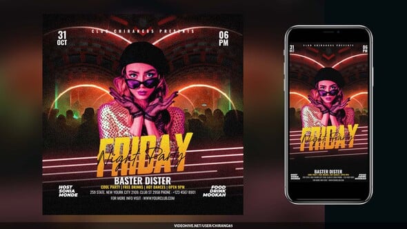 Videohive Night Club Flyer v14