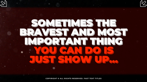 Videohive Fast Text Titles | AE