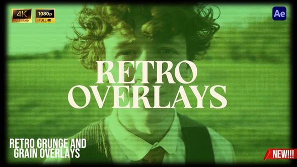 Videohive Retro Grunge and Grain Overlays