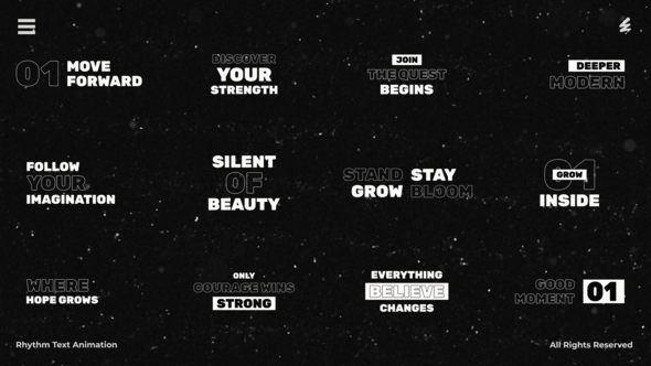 Videohive Rhythm Text Animation /Ae