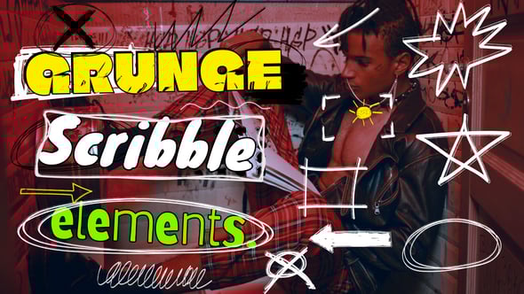 Videohive Scribble Elements 56044216