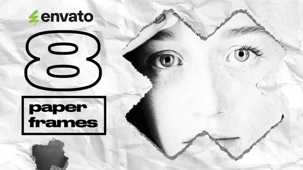 Videohive 8 Paper Frames