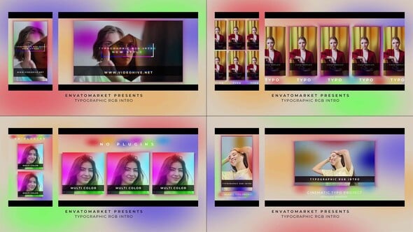 Videohive Typographic RGB Intro